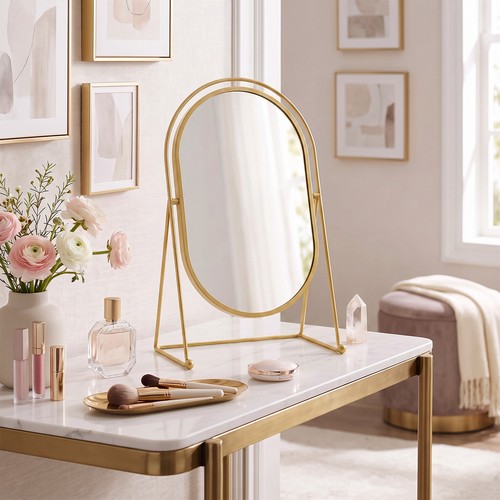 Adjustable make mirror - make, up