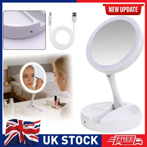 10x magnifying mirror - 10x, led
