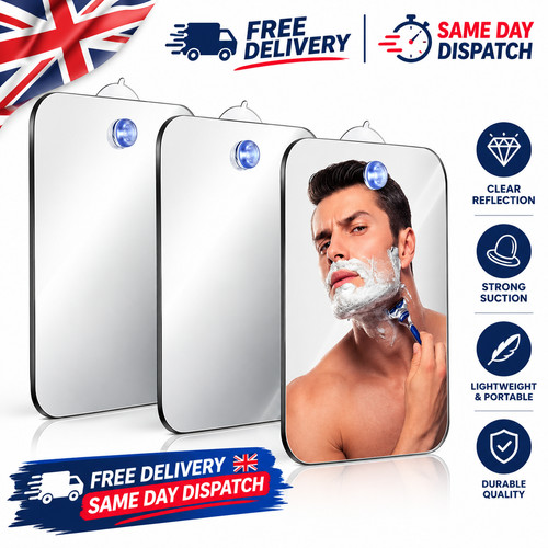 Anti fog shower - shower, mirror