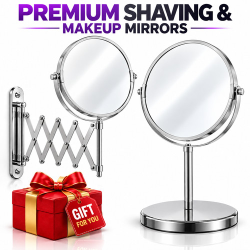 Wall mounted makeup shaving - makeup,