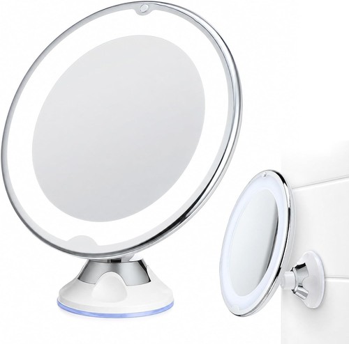 Magnifying mirror with light - magnifying,