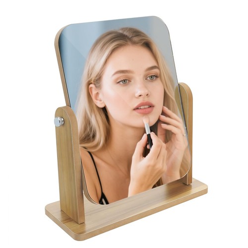 Small wooden vanity - vanity, mirror
